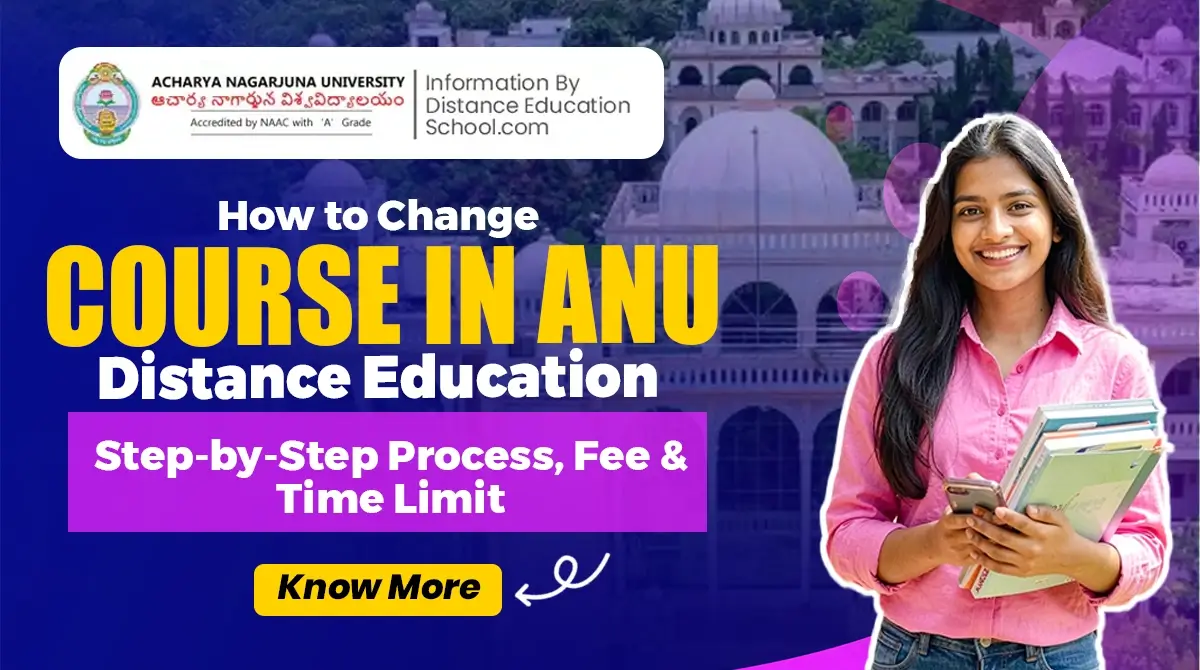 how to change course in anu
